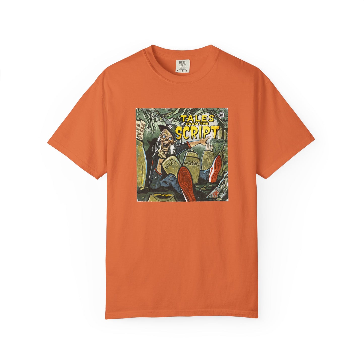Cool Graphic T-Shirt - 'Tales from the Script' Album  Inspired  Design - Perfect for Comic and Horror Fans