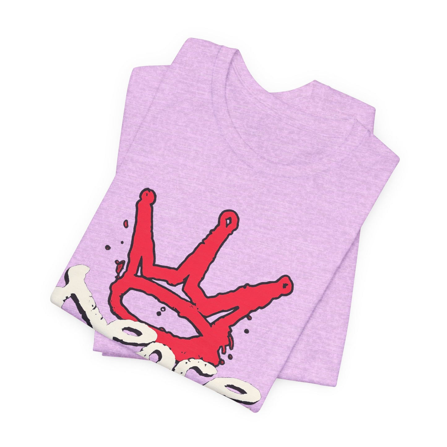 Peace King T-Shirt — Streetwear Graphic Tee with Red Crown Design