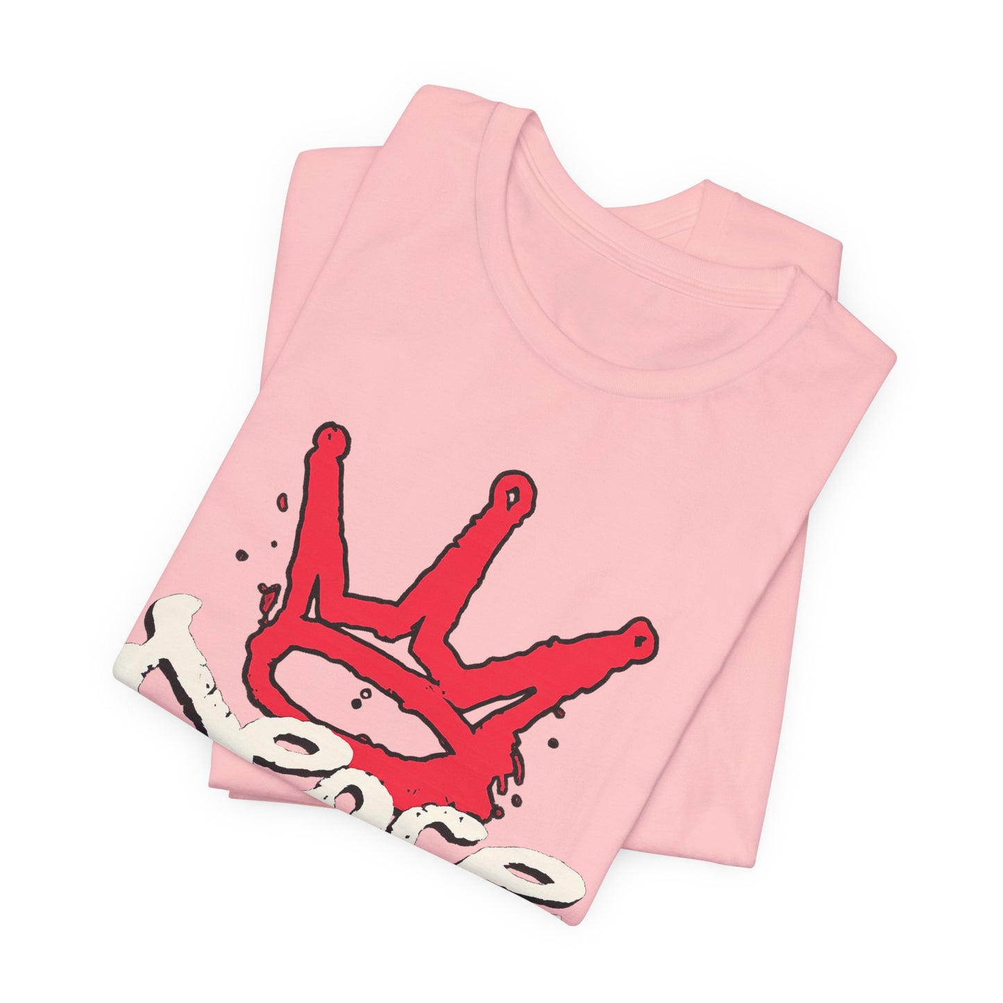 Peace King T-Shirt — Streetwear Graphic Tee with Red Crown Design