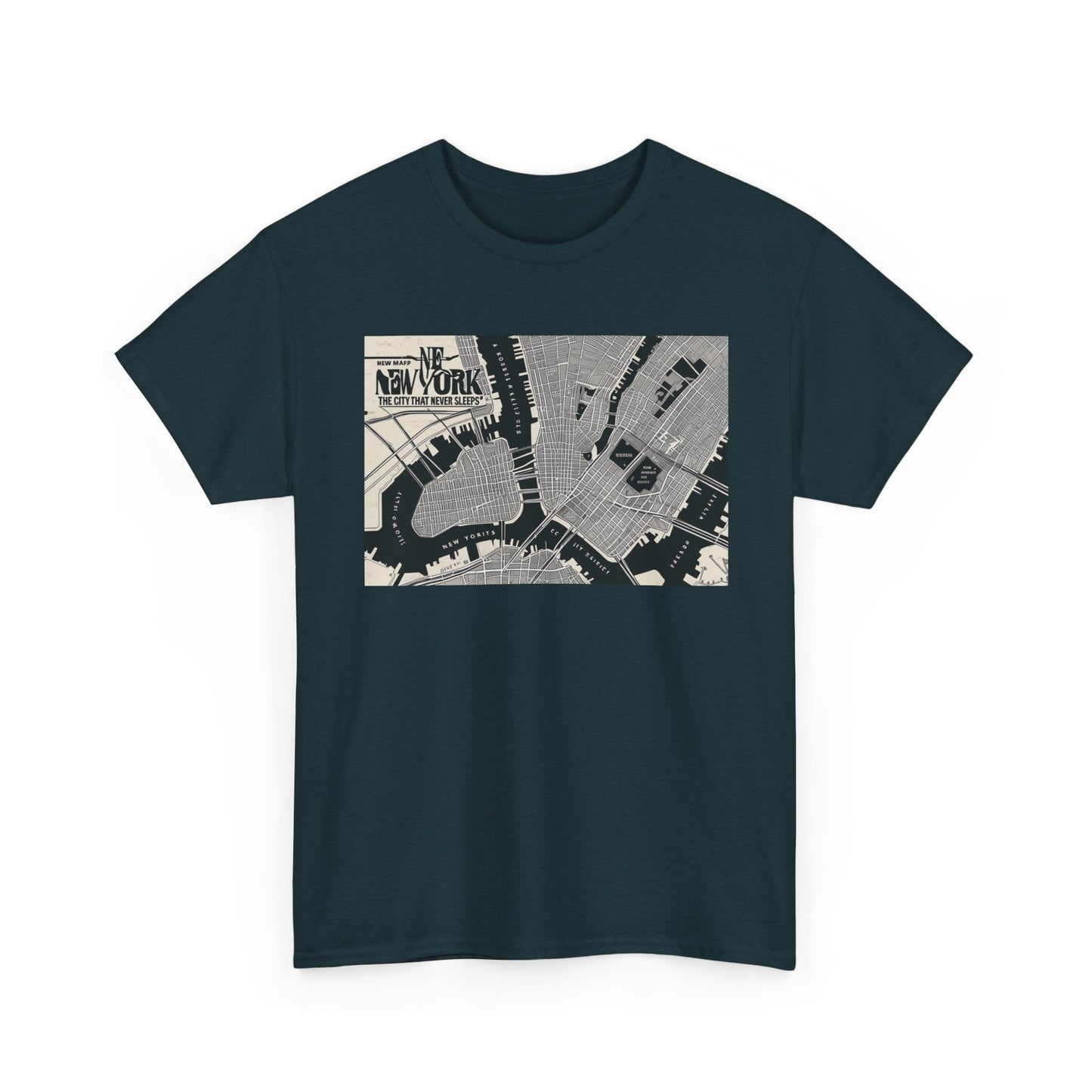 Urban Map Graphic Tee, Unisex Cotton Shirt, City Style Apparel, Unique Gift, Everyday Wear, Casual Fashion