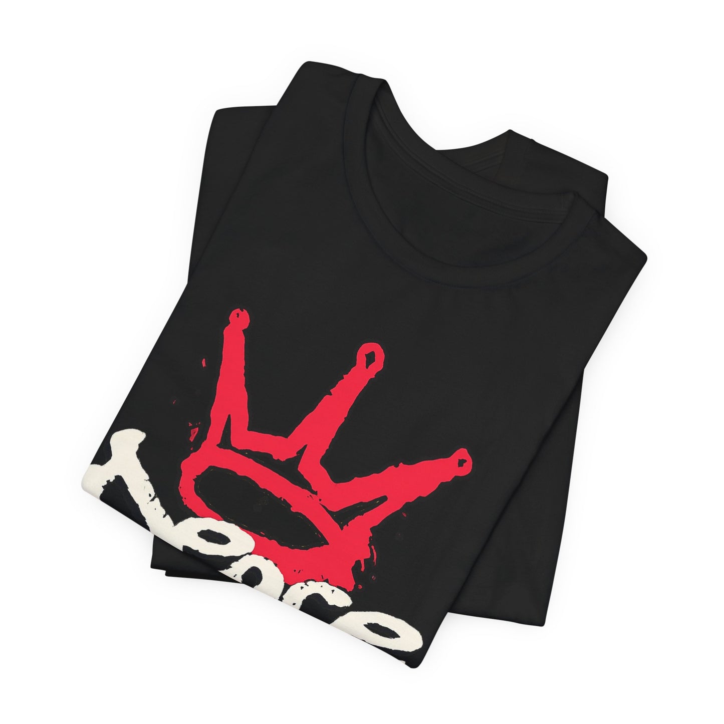 Peace King T-Shirt — Streetwear Graphic Tee with Red Crown Design
