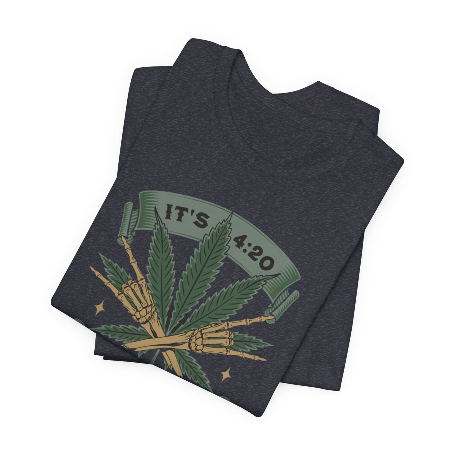 420 Light Up Tee – Cannabis Leaf Graphic T-Shirt