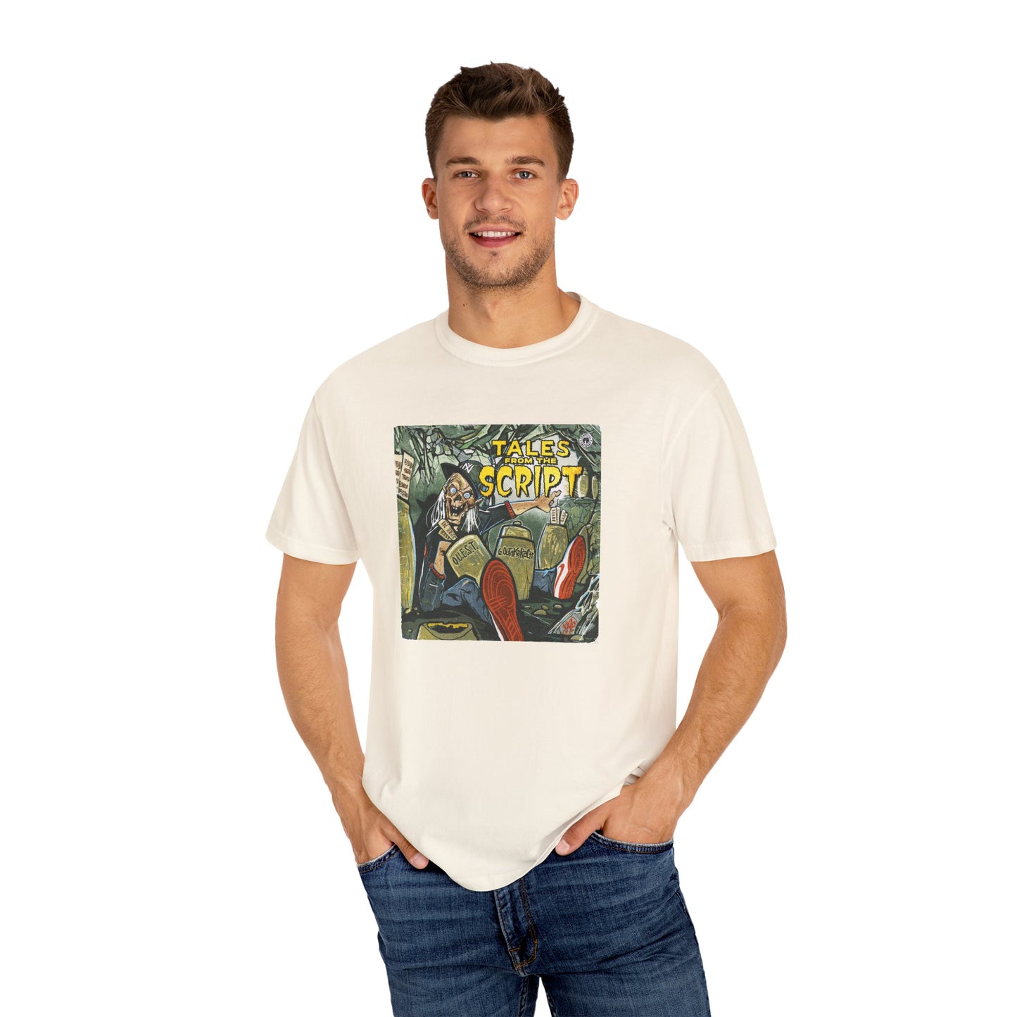 Cool Graphic T-Shirt - 'Tales from the Script' Album  Inspired  Design - Perfect for Comic and Horror Fans