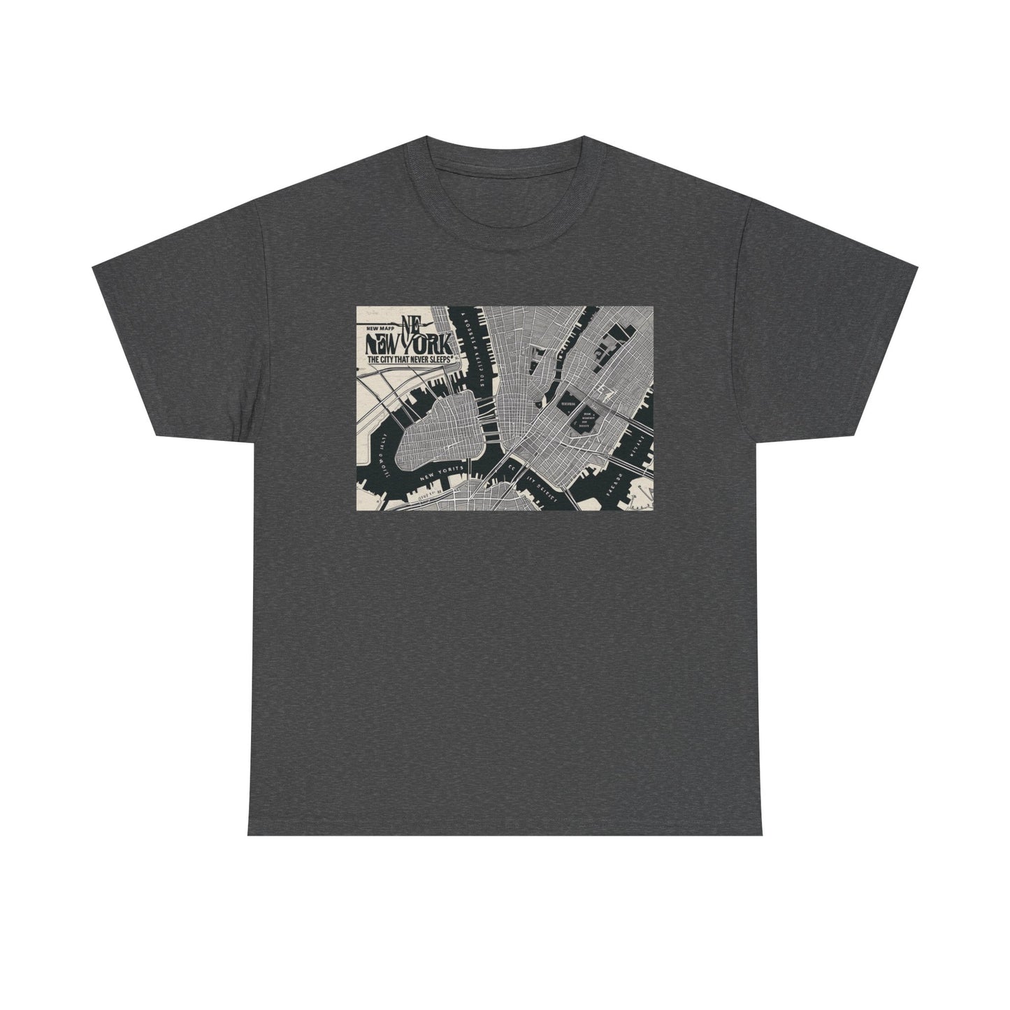 Urban Map Graphic Tee, Unisex Cotton Shirt, City Style Apparel, Unique Gift, Everyday Wear, Casual Fashion