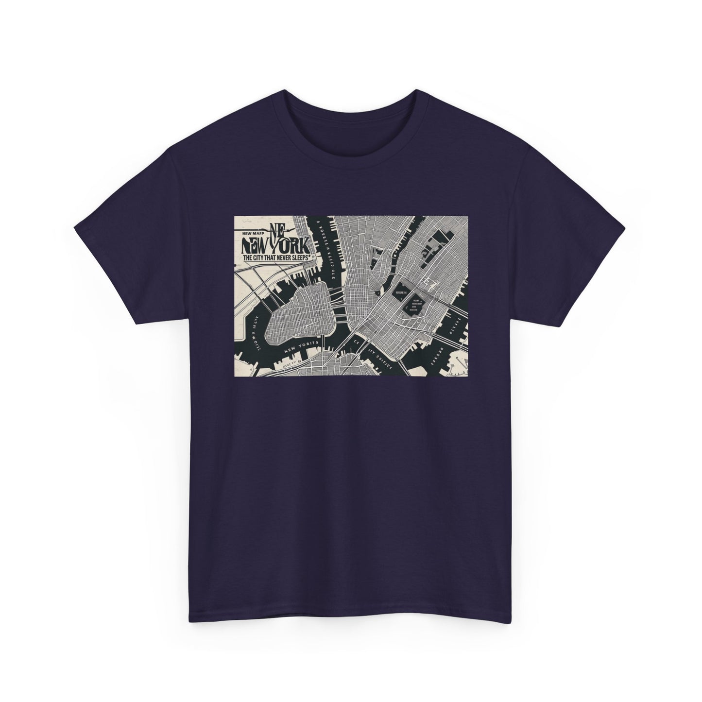 Urban Map Graphic Tee, Unisex Cotton Shirt, City Style Apparel, Unique Gift, Everyday Wear, Casual Fashion