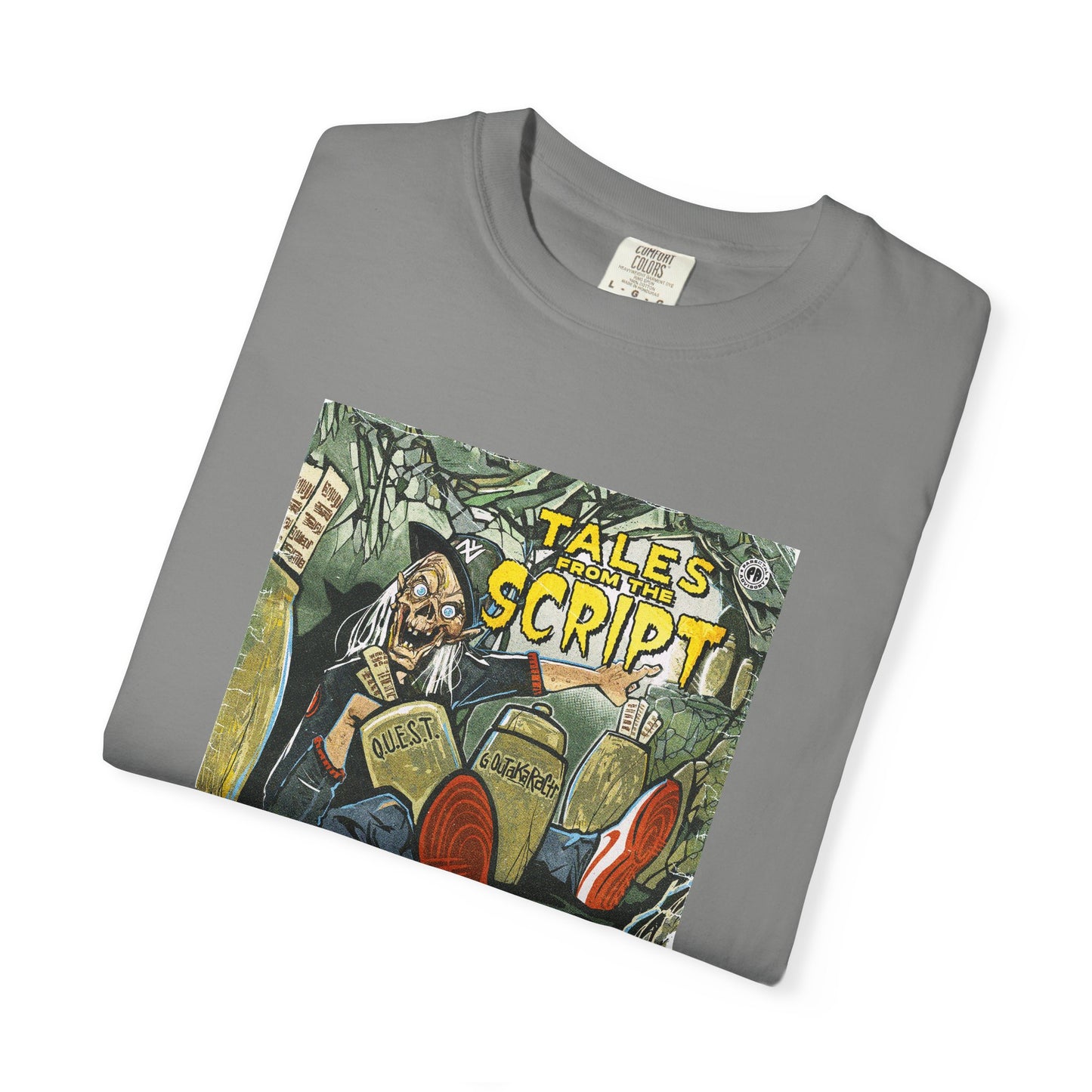 Cool Graphic T-Shirt - 'Tales from the Script' Album  Inspired  Design - Perfect for Comic and Horror Fans