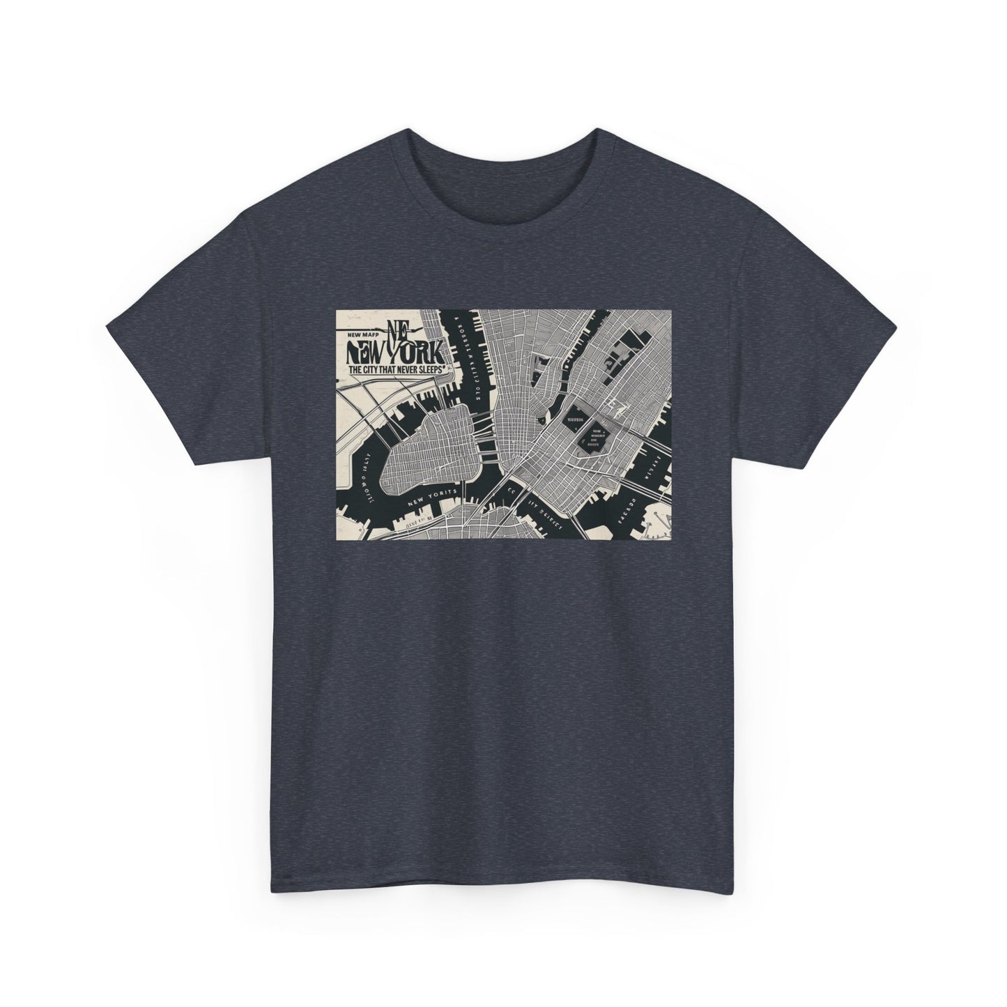 Urban Map Graphic Tee, Unisex Cotton Shirt, City Style Apparel, Unique Gift, Everyday Wear, Casual Fashion