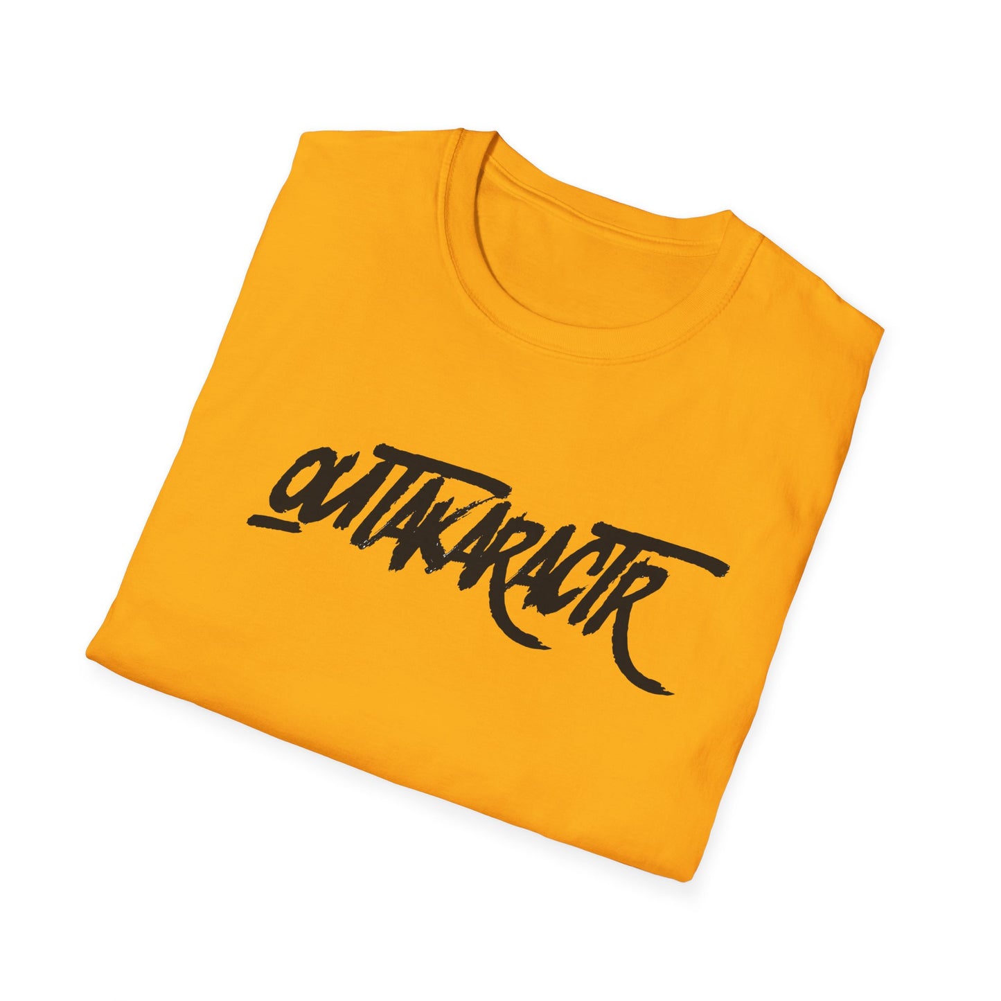 OuTaKaRaCtR logo Unisex Softstyle T-Shirt - Outta Character Graphic Tee for Casual Wear