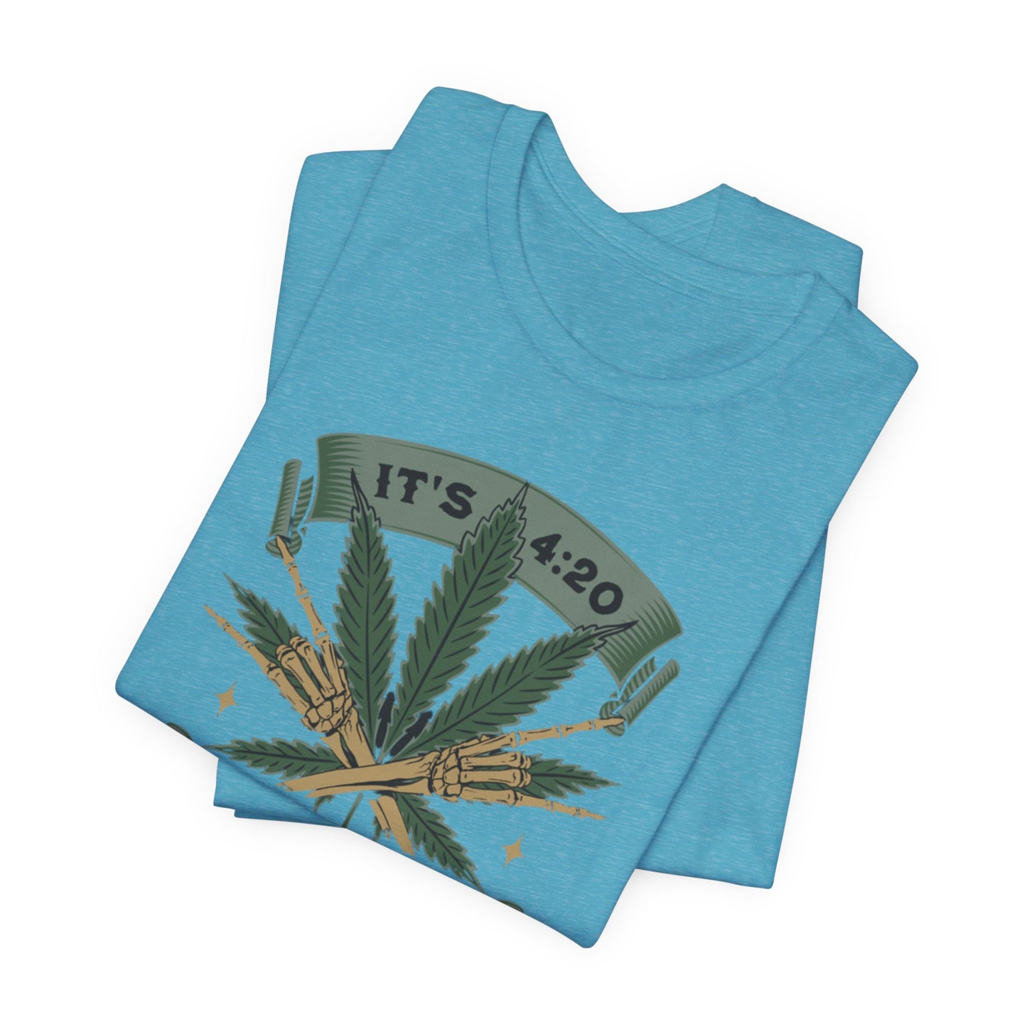 420 Light Up Tee – Cannabis Leaf Graphic T-Shirt