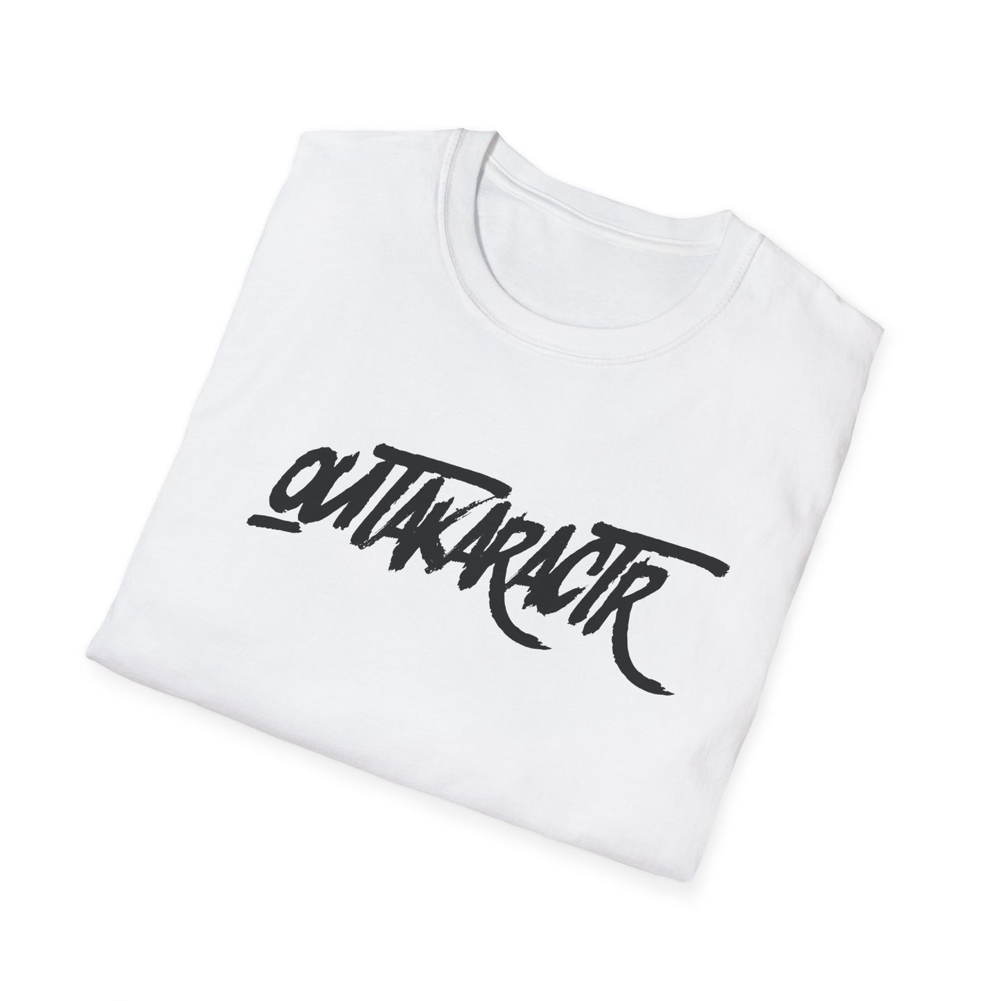 OuTaKaRaCtR logo Unisex Softstyle T-Shirt - Outta Character Graphic Tee for Casual Wear