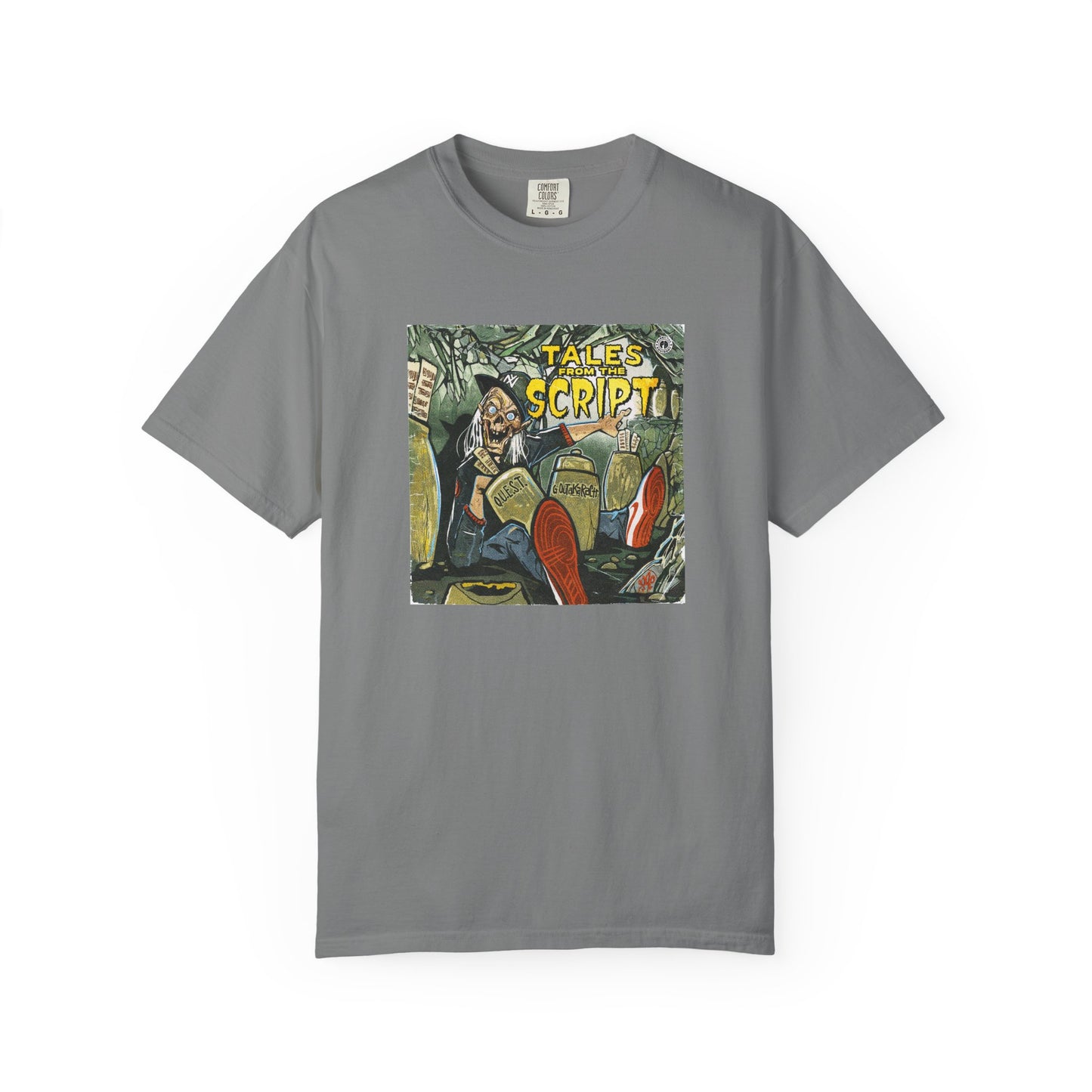 Cool Graphic T-Shirt - 'Tales from the Script' Album  Inspired  Design - Perfect for Comic and Horror Fans