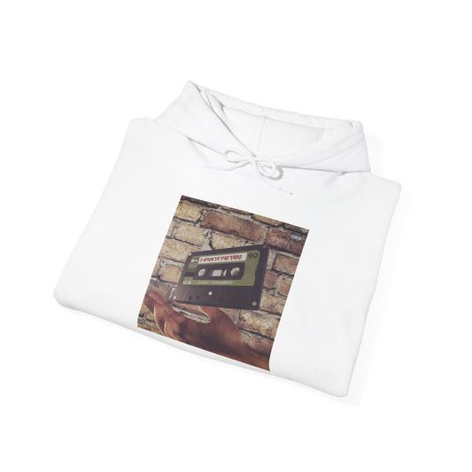 Retro Music Hoodie -INSPIRED BY THE 2 SIDES TO THE TAPE ALBUM -  Unisex Heavy Blend™ Sweatshirt with Cassette Design