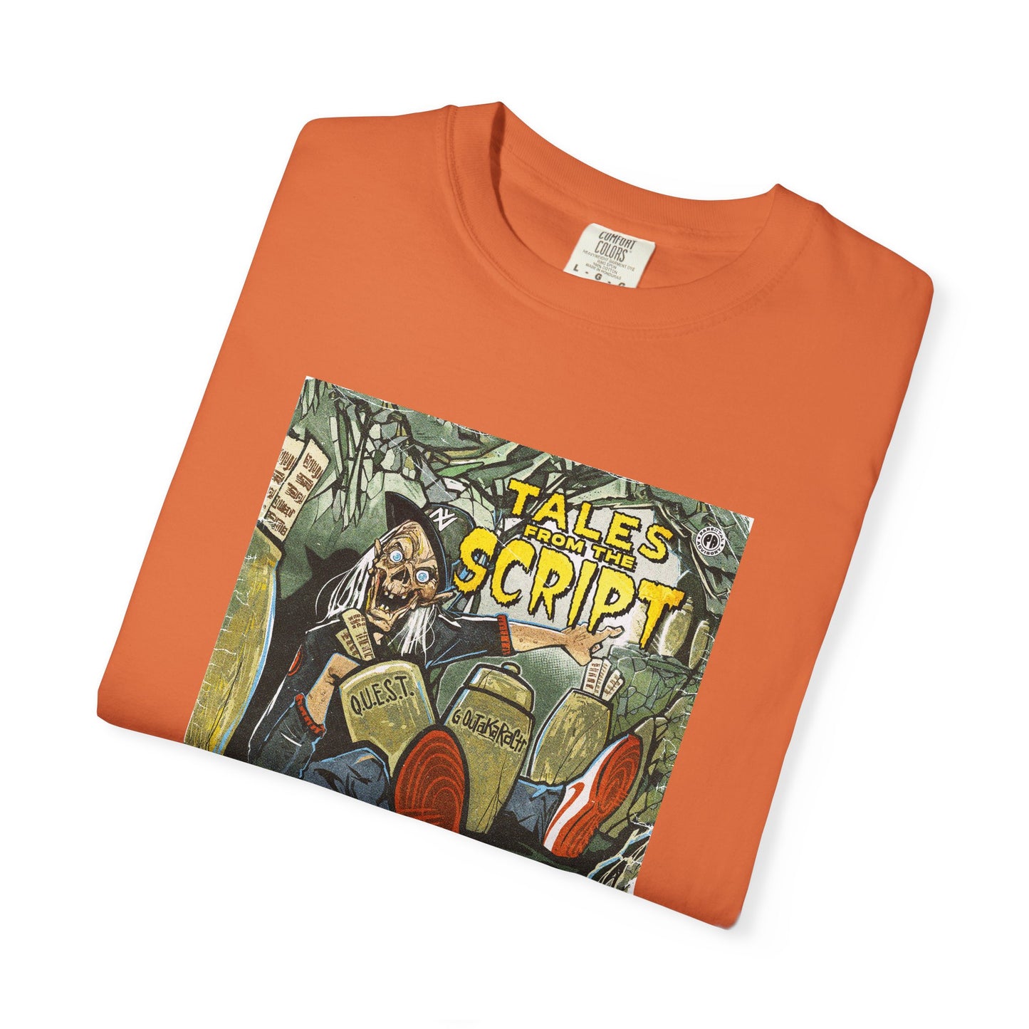 Cool Graphic T-Shirt - 'Tales from the Script' Album  Inspired  Design - Perfect for Comic and Horror Fans