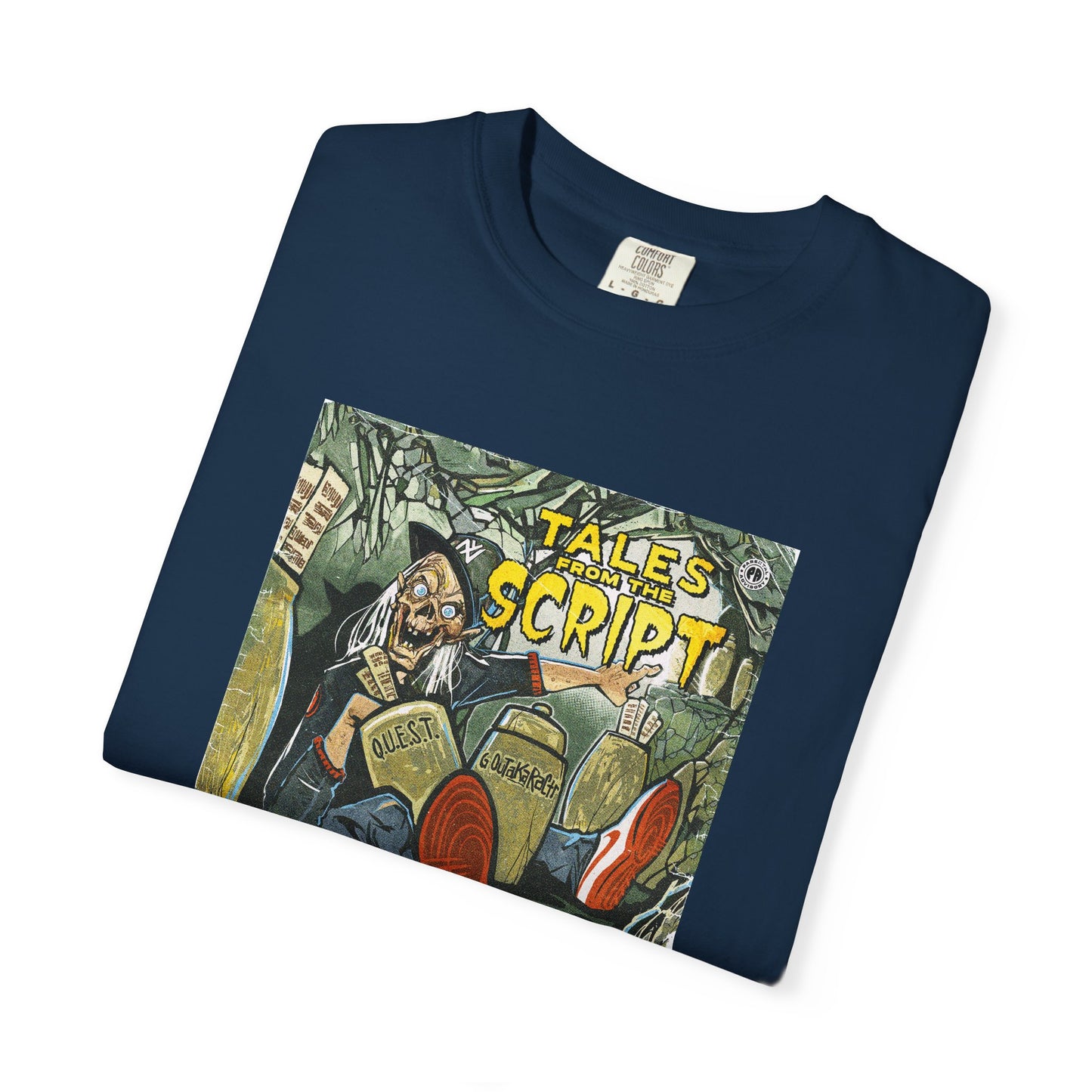 Cool Graphic T-Shirt - 'Tales from the Script' Album  Inspired  Design - Perfect for Comic and Horror Fans
