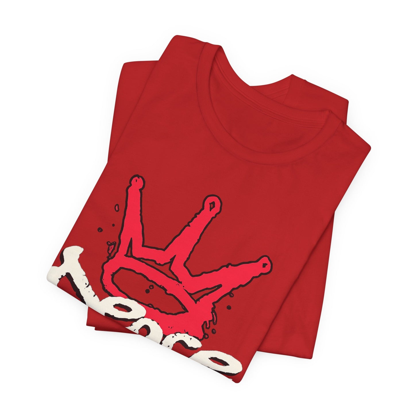 Peace King T-Shirt — Streetwear Graphic Tee with Red Crown Design