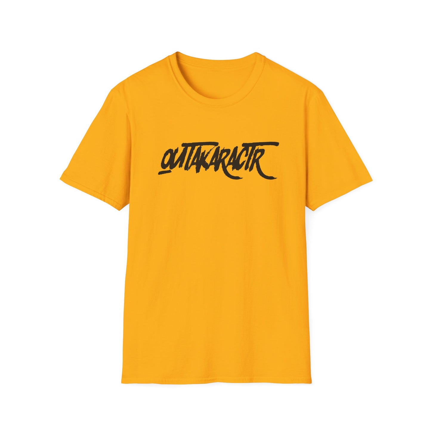 OuTaKaRaCtR logo Unisex Softstyle T-Shirt - Outta Character Graphic Tee for Casual Wear