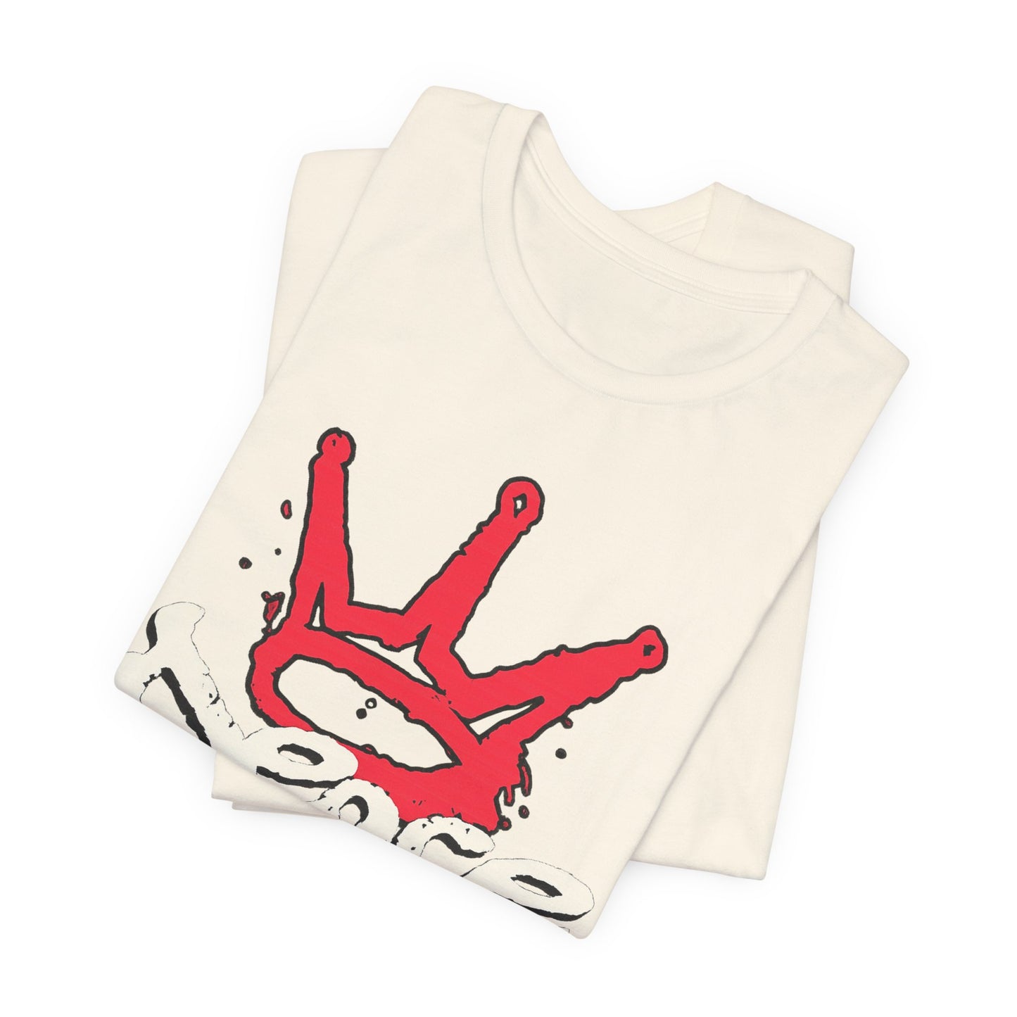 Peace King T-Shirt — Streetwear Graphic Tee with Red Crown Design