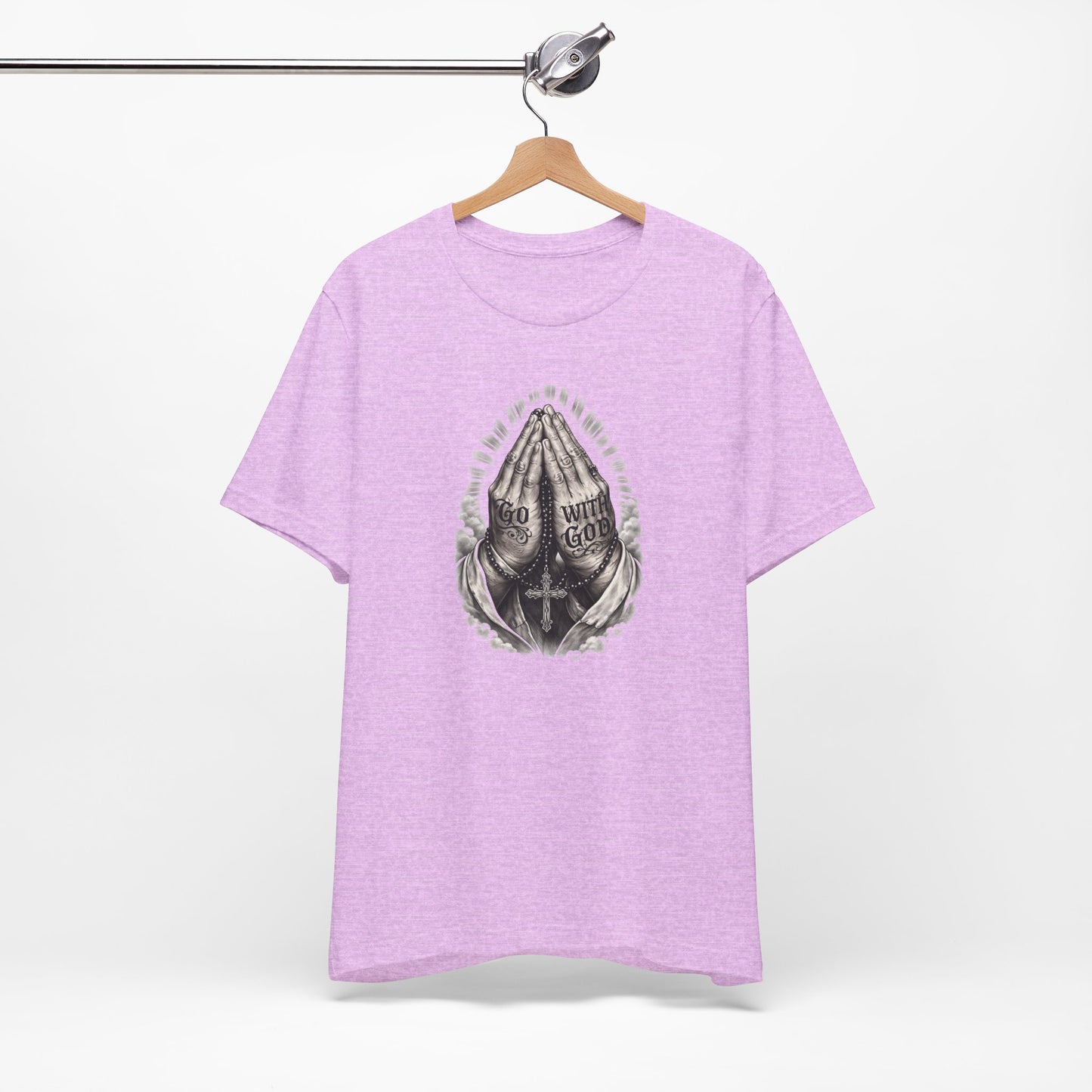 Praying Hands T-Shirt — "God Will Go" Religious Faith Graphic Tee