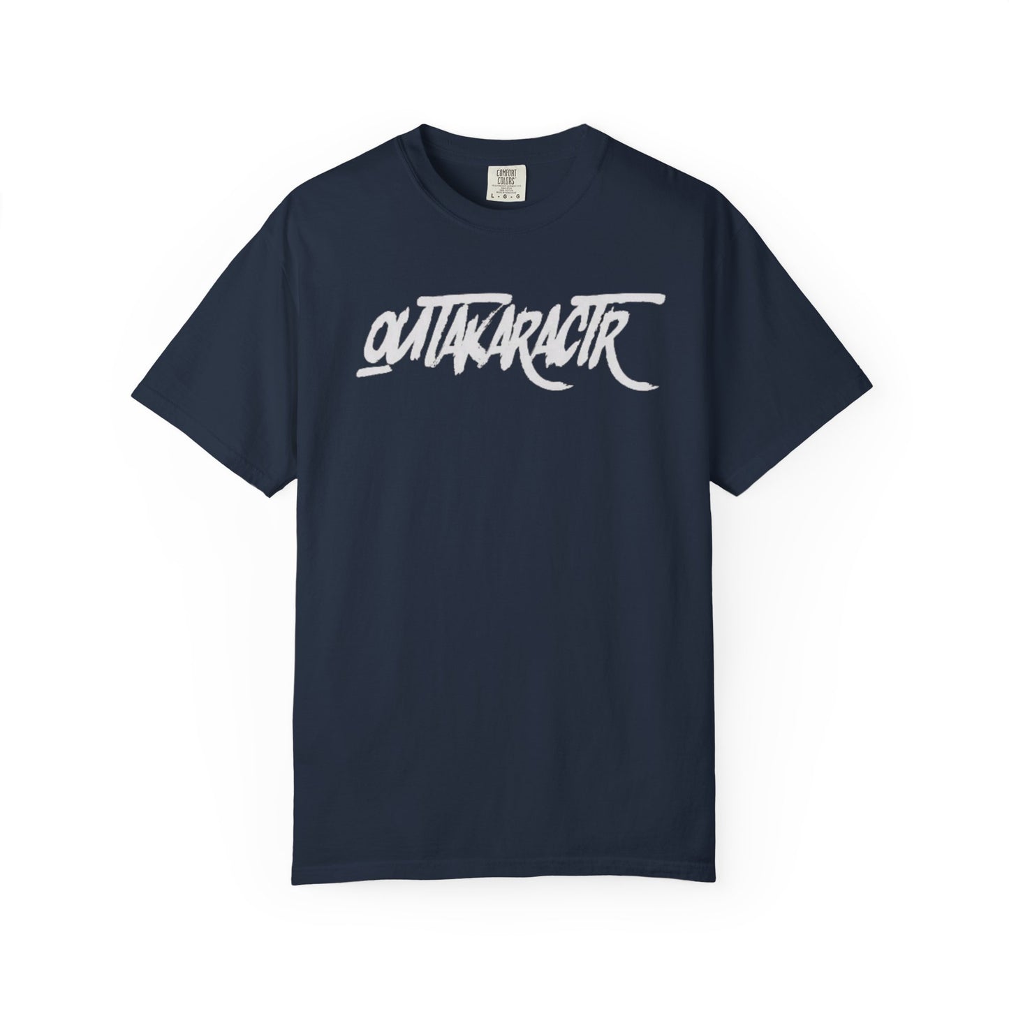 Unisex Garment-Dyed T-Shirt with 'OutaKaRaCtR  ' Design - Casual Style for Everyday Wear