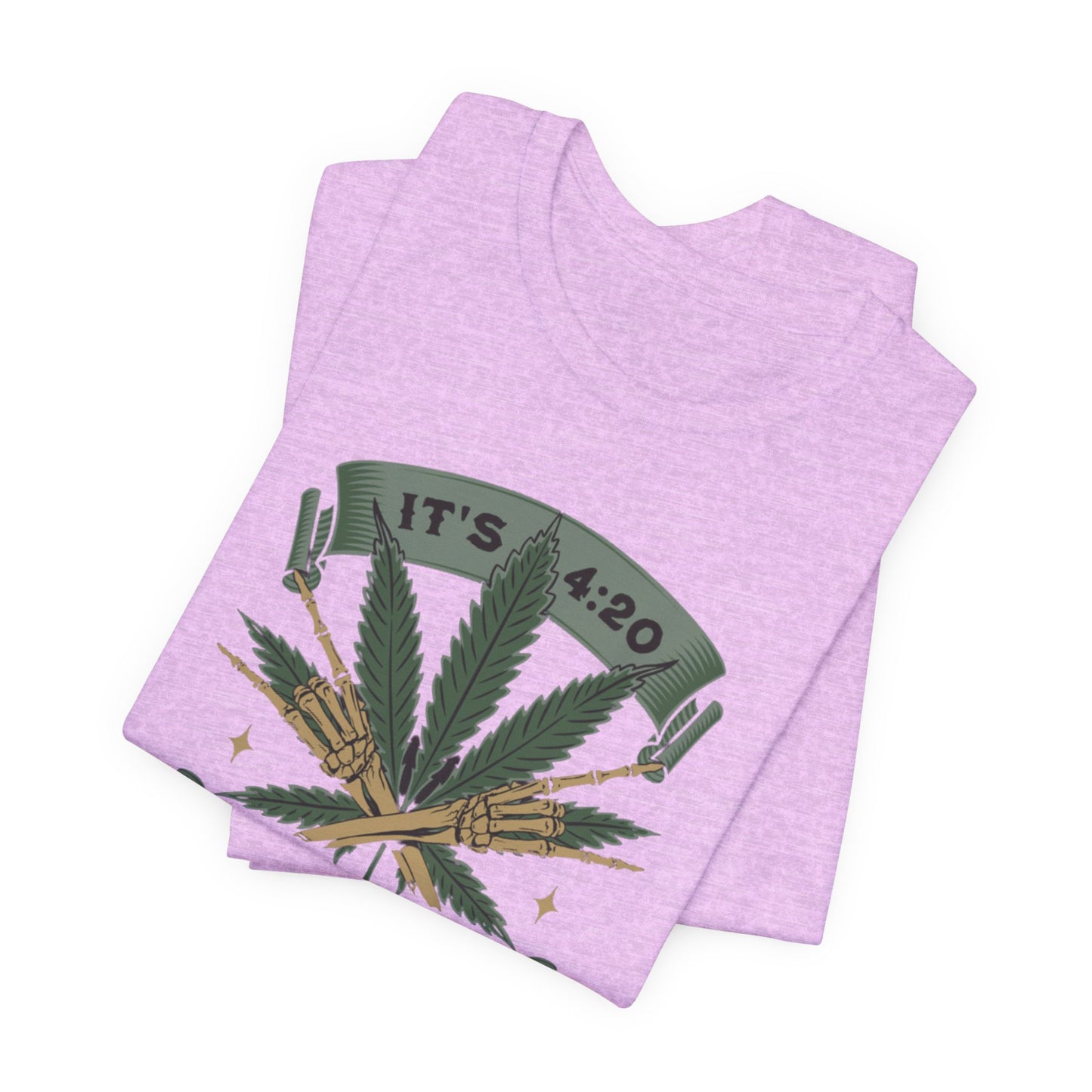 420 Light Up Tee – Cannabis Leaf Graphic T-Shirt