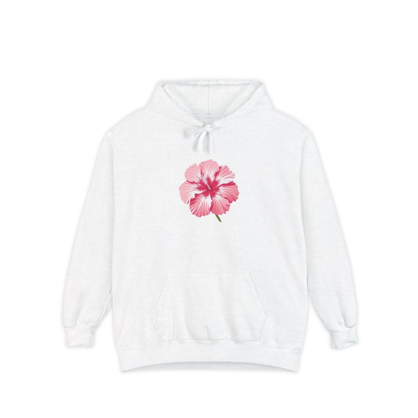 Vibrant Floral Hoodie - Unisex Garment-Dyed Sweatshirt, Cozy Casualwear, Perfect Gift for Spring/Summer, Beach Vibes, Relaxed Style