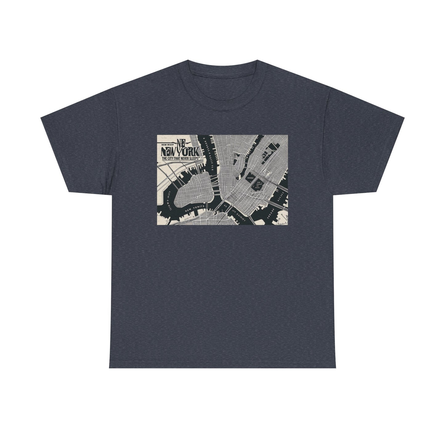 Urban Map Graphic Tee, Unisex Cotton Shirt, City Style Apparel, Unique Gift, Everyday Wear, Casual Fashion