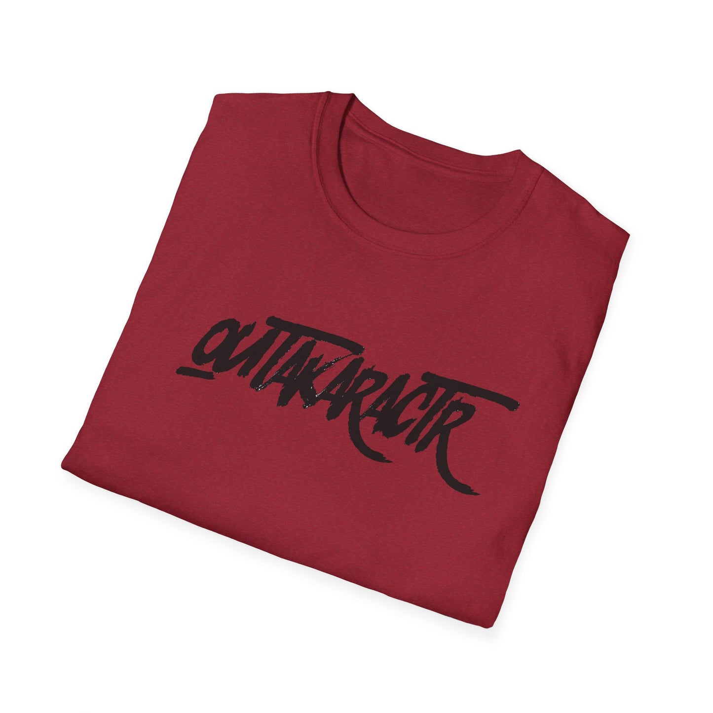 OuTaKaRaCtR logo Unisex Softstyle T-Shirt - Outta Character Graphic Tee for Casual Wear
