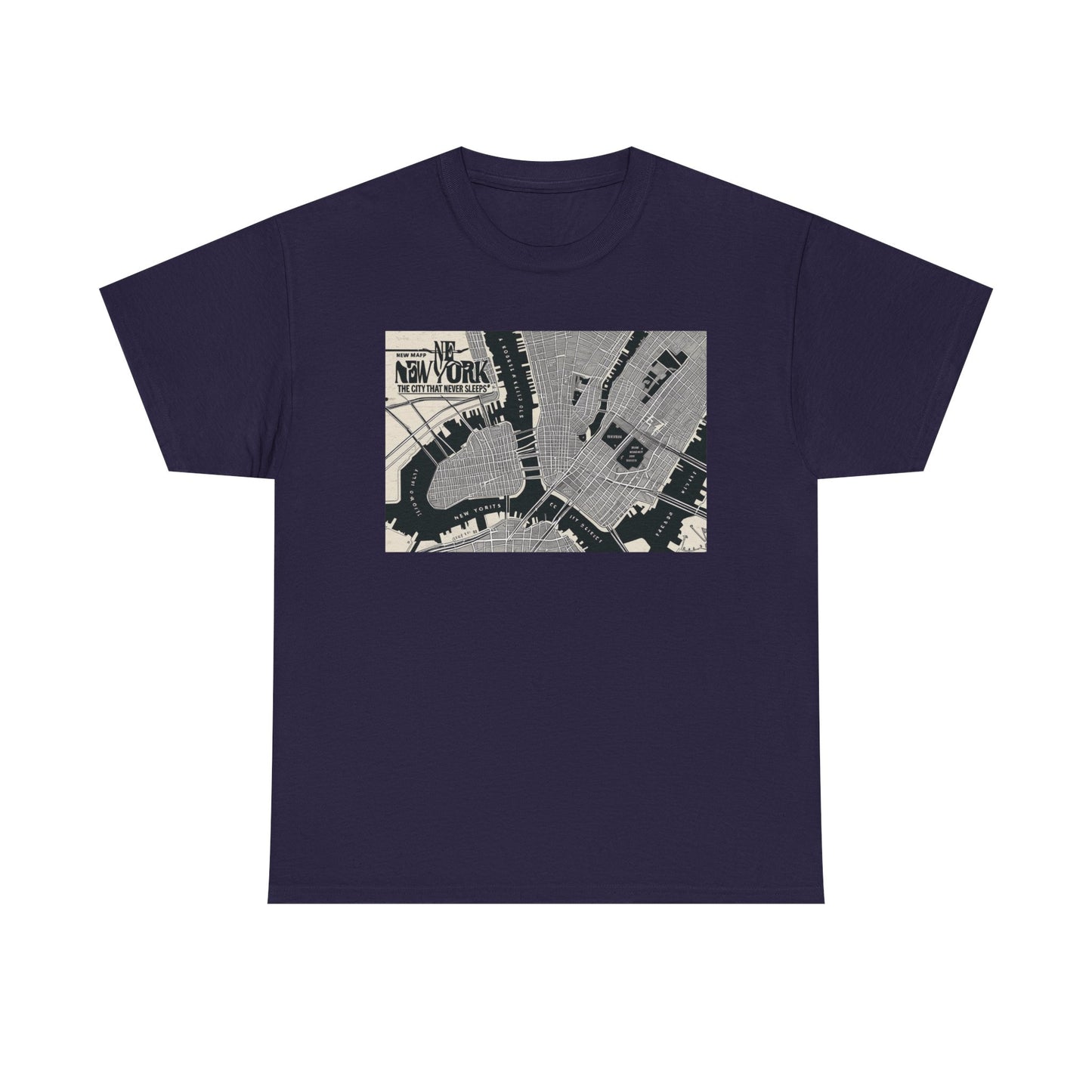 Urban Map Graphic Tee, Unisex Cotton Shirt, City Style Apparel, Unique Gift, Everyday Wear, Casual Fashion