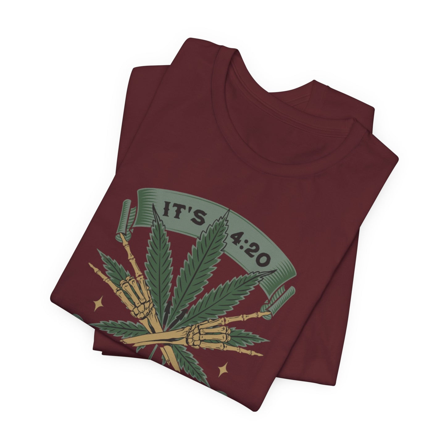 420 Light Up Tee – Cannabis Leaf Graphic T-Shirt