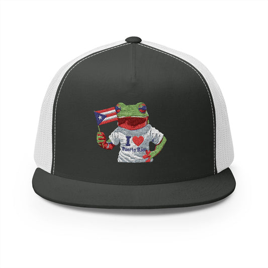 Embroidery Frog Trucker Cap | Fun Farm Style Hat | Unique Gift for Nature Lovers, Fashion Accessories, Casual Wear