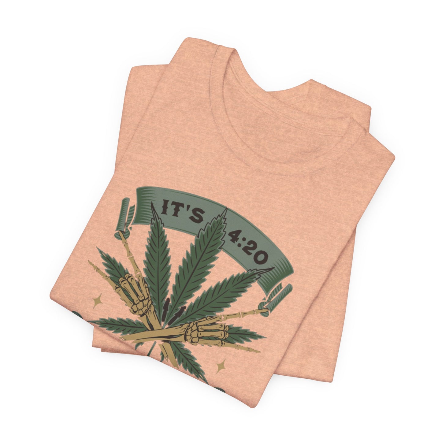 420 Light Up Tee – Cannabis Leaf Graphic T-Shirt