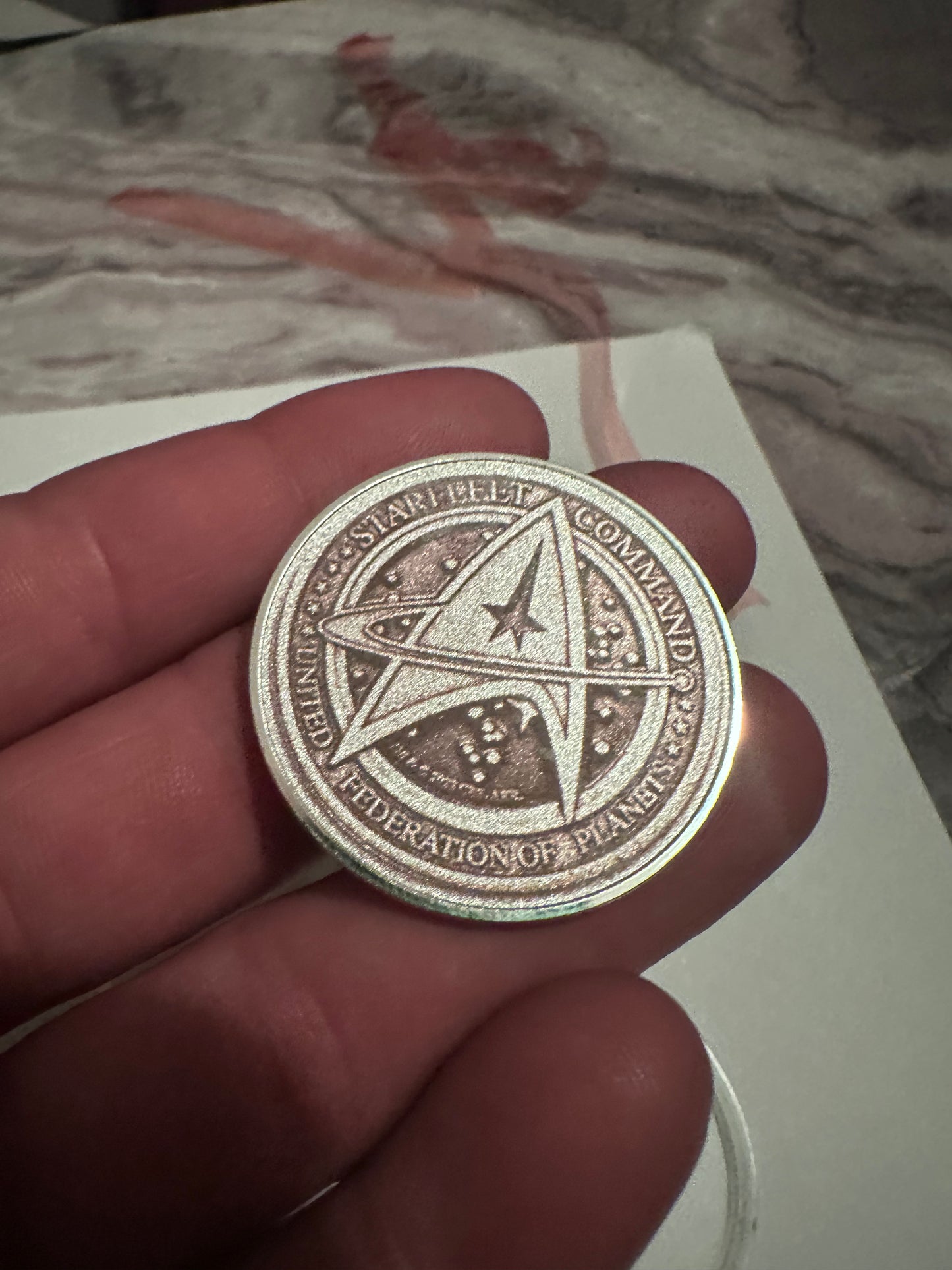 CUSTOM BRASS COINS — 5 PACK
