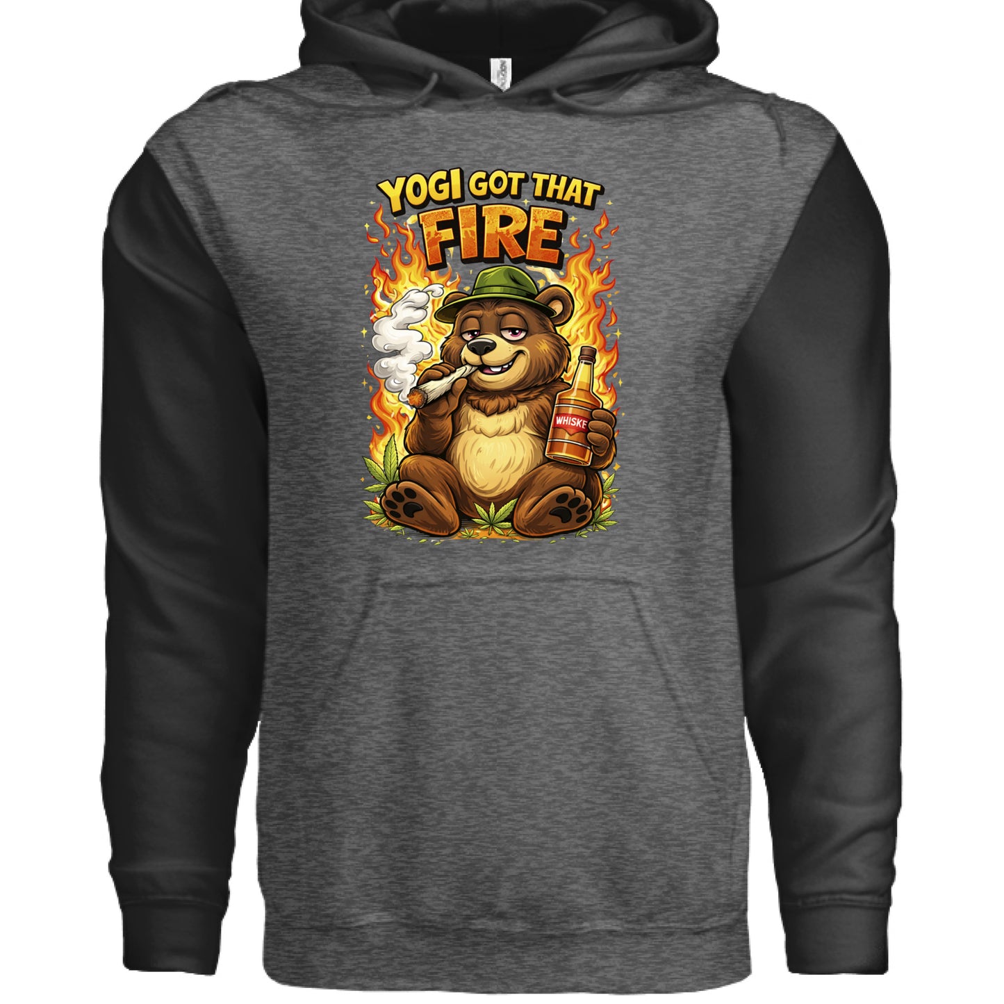 Charcoal Heather/ Black - FRONT